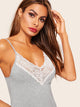 Floral Lace Cami Pajama Set