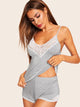 Floral Lace Cami Pajama Set