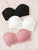 Rib-knit Bandeau Bra Set 3pack