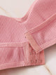 Rib-knit Bandeau Bra Set 3pack