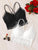Criss Cross Floral Lace Bra Set 2pack