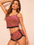 Lace Trim Velvet Cami Pajama Set