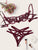 Harness Detail Appliques Underwire Lingerie Set