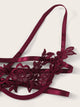 Harness Detail Appliques Underwire Lingerie Set