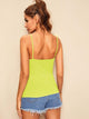 Neon Lime Strappy Neck Cami Top