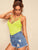 Neon Lime Strappy Neck Cami Top