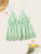 Scallop Lace Trim Strappy Plunge Cami Top