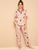 Fruit Print Button Front PJ Set