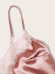 Eyelash Lace Satin Cami PJ Set With Pants