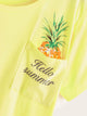 Pineapple & Letter Print Pajama Set