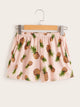 Pineapple & Letter Print Pajama Set