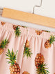 Pineapple & Letter Print Pajama Set