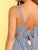 Tie Back Double Strappy Striped Top
