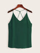 Criss Cross Solid Cami Top