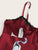 Crane Print Lace Trim Satin Cami PJ Set
