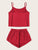 Slogan Print Cami Pajama Set