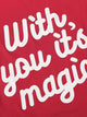 Slogan Print Cami Pajama Set
