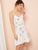 Flamingo Print Ruffle Trim Cami Dress