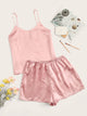 Satin Cami & Shorts PJ Set