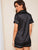 Contrast Binding Satin PJ Set