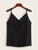 Solid Button Detail Chiffon Cami Top