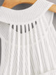 Rib-knit Strappy Back Halter Top