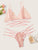 Criss Cross Ladder Cut-Out Lingerie Set