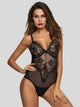 Contrast Lace Sheer Teddy Bodysuit