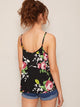 Floral Print Strappy Neck Top