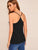 Ring Detail Strappy Layered Hem Top