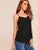 Ring Detail Strappy Layered Hem Top