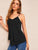 Ring Detail Strappy Layered Hem Top