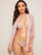 Knot Detail Lingerie Set With Chiffon Robe