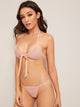 Knot Detail Lingerie Set With Chiffon Robe