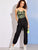 Neon Green Leopard Strappy Vest