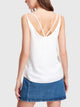 Double V Neck Strappy Top
