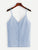 Solid Button Detail Chiffon Cami Top
