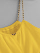 Twist Hem Top With Chain Strappy