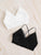 Crisscross Lace Trim Bra Set 2pack