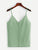 Solid Button Detail Chiffon Cami Top