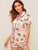 Flamingo & Tropical Print Pajama Set