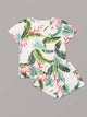 Tropical Print Pajama Set