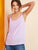 Solid Criss-cross Double Strappy Top