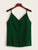Solid Button Detail Chiffon Cami Top