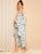Floral Print Cami Pajama Set With Robe