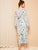 Floral Print Cami Pajama Set With Robe