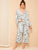 Floral Print Cami Pajama Set With Robe