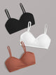 Ribbed Bra Set 3pack