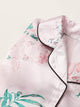 7pcs Floral Print Satin Pajama Set