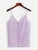 Solid Button Detail Chiffon Cami Top